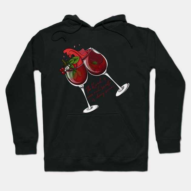 Cherry Wine - Hozier Hoodie by CCola-Creations